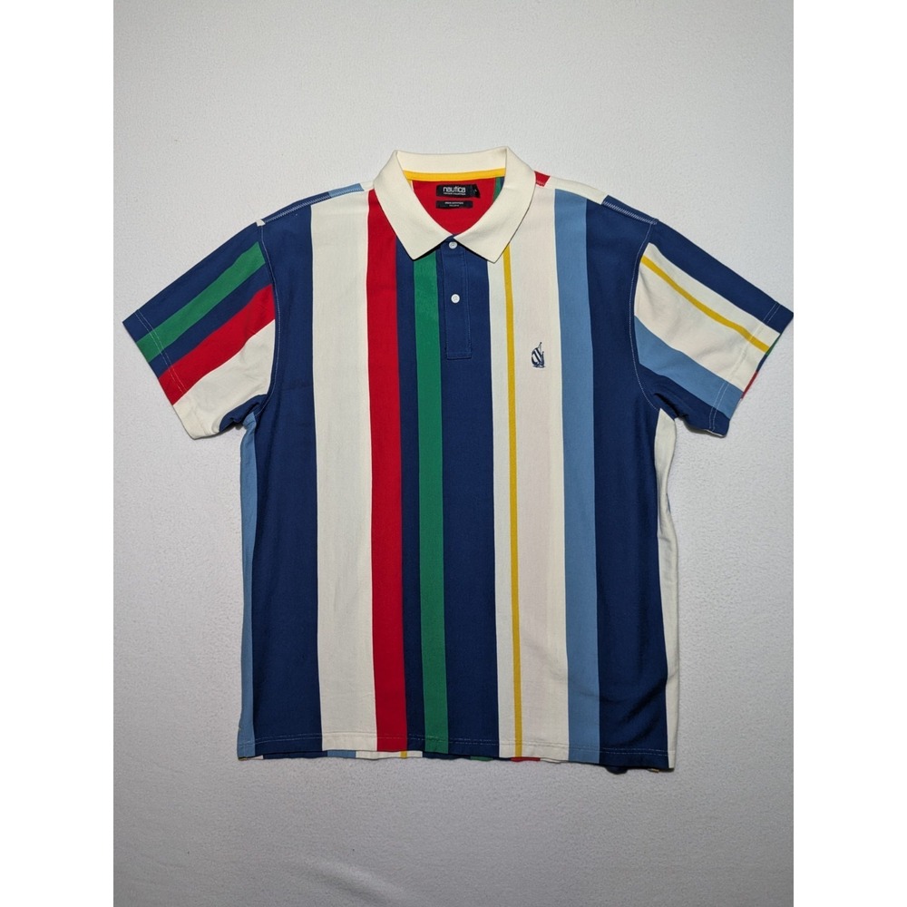 Nautica‎ Urban Outfitters Exclusive Colorblock Stripe Mens XL Polo Shirt